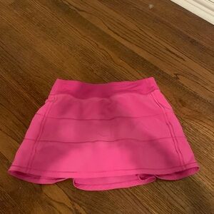 Size 4 LONG pace rival tennis skirt sonic pink lululemon